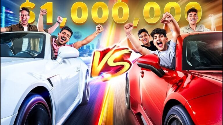 Bingo Race Across Qatar (Sedan Vs Pickup Truck)