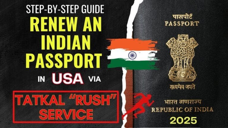 How to Renew an Indian Passport using Tatkal Service via VFS Global| Step-by-Step Guide (2025)
